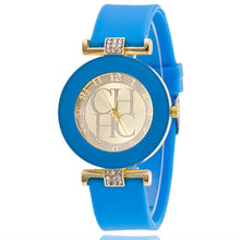 Load image into Gallery viewer, 2019 Fashion Geneva Brand Casual hot sale Watch Unisex Crystal Silicone Quart Watches women Watch relogio Relogio Feminino