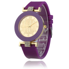 Load image into Gallery viewer, 2019 Fashion Geneva Brand Casual hot sale Watch Unisex Crystal Silicone Quart Watches women Watch relogio Relogio Feminino