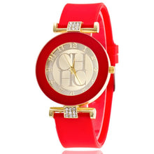 Load image into Gallery viewer, 2019 Fashion Geneva Brand Casual hot sale Watch Unisex Crystal Silicone Quart Watches women Watch relogio Relogio Feminino