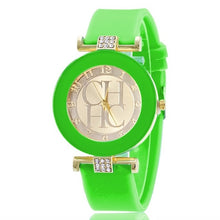 Load image into Gallery viewer, 2019 Fashion Geneva Brand Casual hot sale Watch Unisex Crystal Silicone Quart Watches women Watch relogio Relogio Feminino