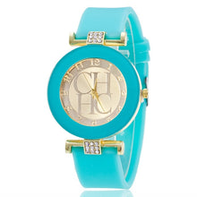 Load image into Gallery viewer, 2019 Fashion Geneva Brand Casual hot sale Watch Unisex Crystal Silicone Quart Watches women Watch relogio Relogio Feminino