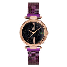 Load image into Gallery viewer, Women Watches Rose Gold Starry Sky Luxury Magnetic Mesh Rhinestone Quartz Wristwatch Lady Female Diamond Watch relogio feminino
