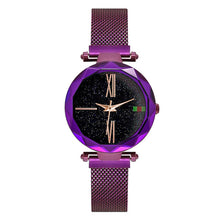 Load image into Gallery viewer, Women Watches Rose Gold Starry Sky Luxury Magnetic Mesh Rhinestone Quartz Wristwatch Lady Female Diamond Watch relogio feminino